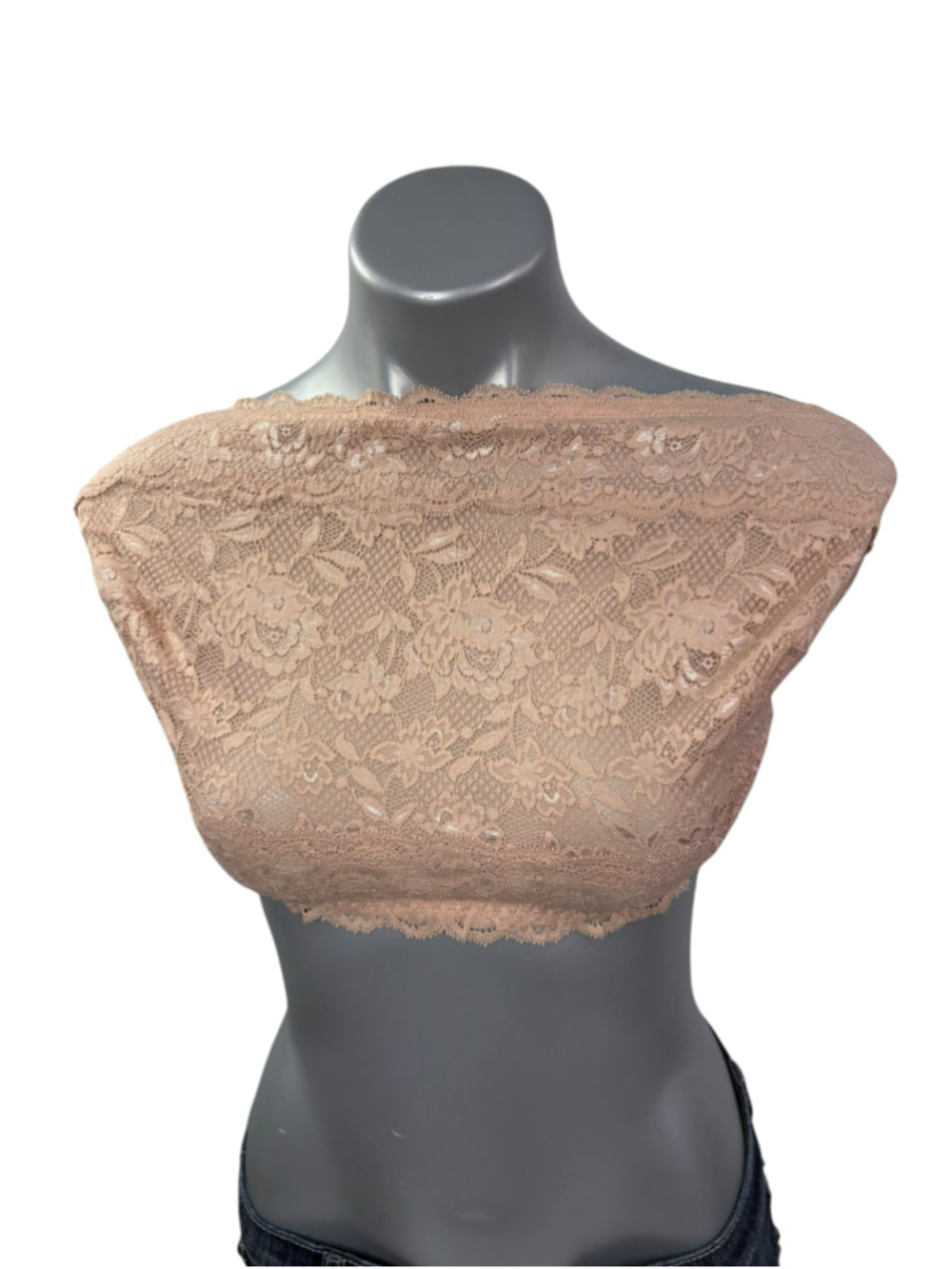 Women's Cosabella Lace Bandeau Top XL Beige